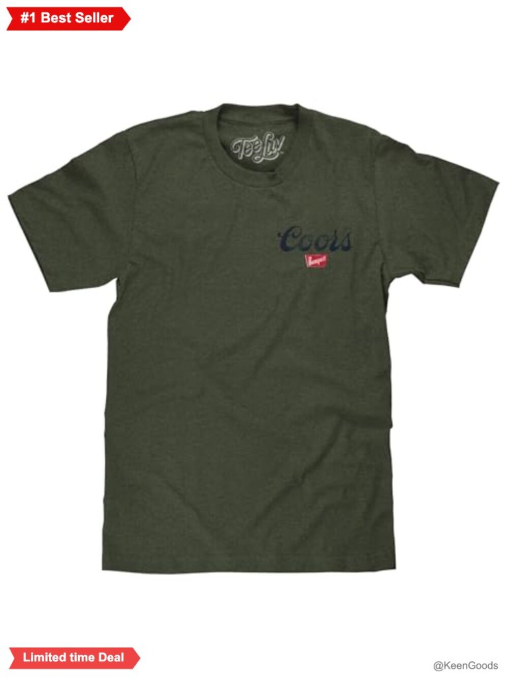 Men's Double Sided Beer Graphic T-Shirt Crew Neck Short Sleeve